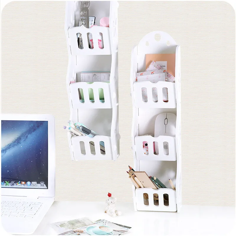 Многофункциональные бытовые DIY стеллажи для хранения косметики ванной комнаты