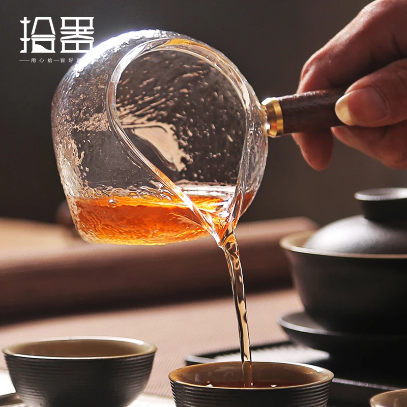 Японский термостойкий чайник ручной работы из прозрачного стекла посуда для