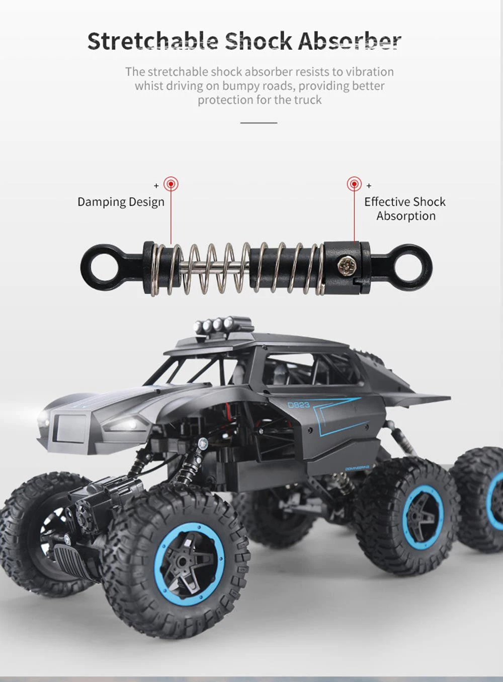 JJRC Q51 RC автомобиль внедорожный MAX 6WD RTR гоночный грузовик автомобиль дистанционного управления скалолазание автомобиль игрушки с передней светодиодный светильник бесщеточный мотор