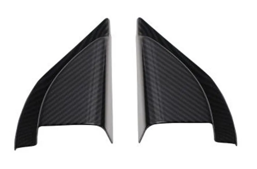 2pcs/lot ABS carbon fiber grain A pillar speaker decoration cover for 2018 Mithsubishi Eclipse Cross | Автомобили и мотоциклы