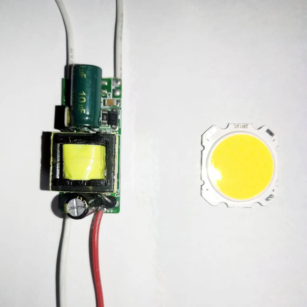 Светодиодный светильник COB SMD 10 Вт светодиодный с драйвером лампочка на