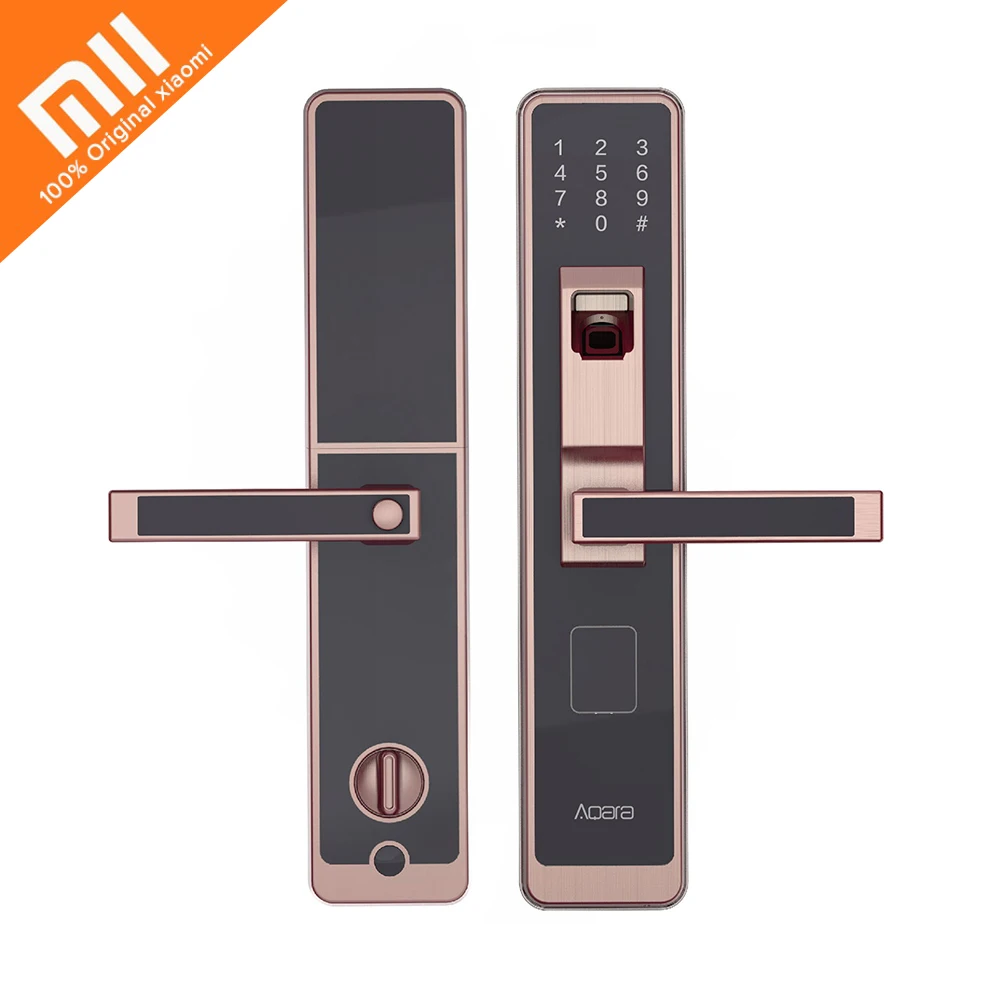 Оригинальный Xiaomi Aqara умный Дверной сенсорный замок левый для Дома защитный