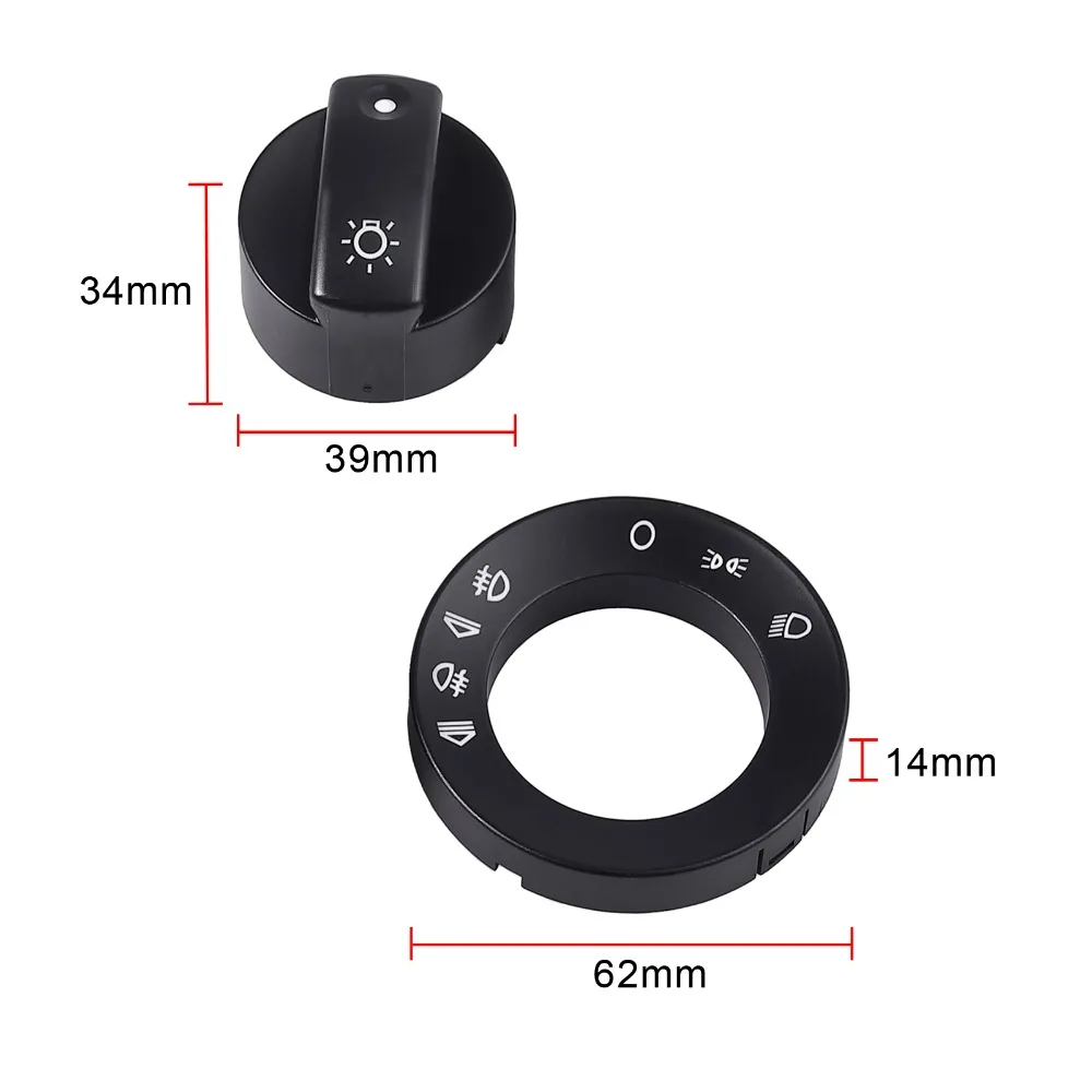 Justech новый черный Ремонтный комплект светильник переключатель для Audi A4 8E B6 B7 2000 2007