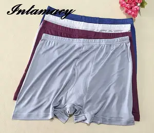 Высококлассные мужские брюки 100% натуральный шелк боксеры, мужские экспорт четыре линии шелка трикотажные шорты брюки