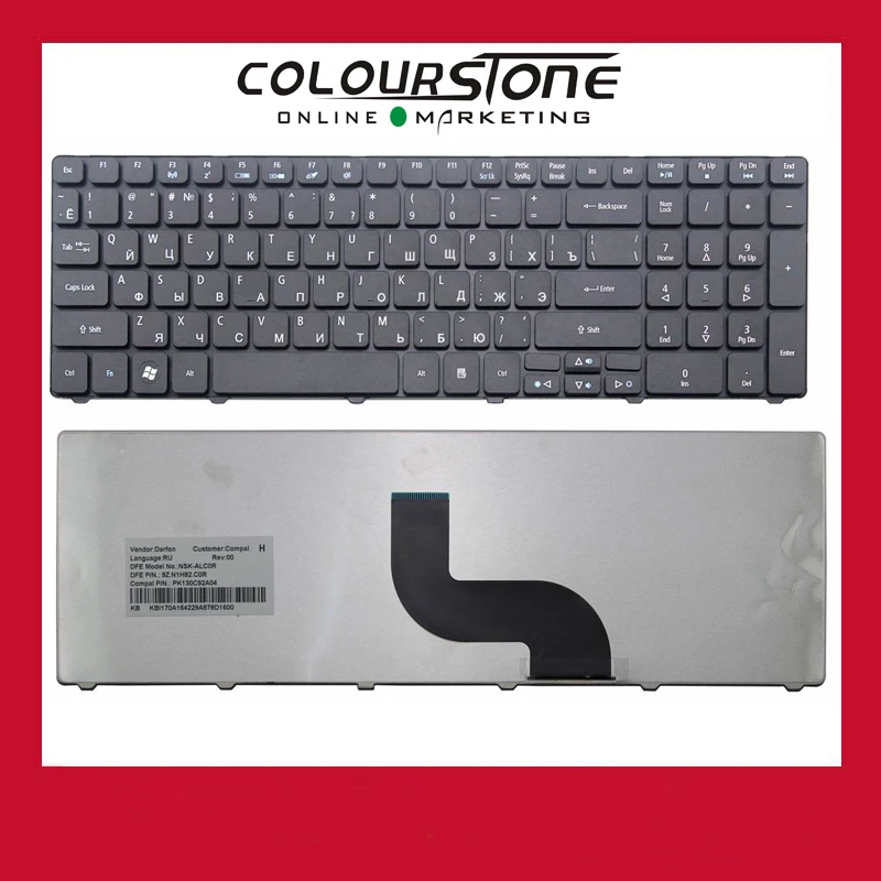 Клавиатура для ноутбука Acer Aspire 5810 10 шт./лот русская черная 5810T 5810G 5236 5338 5242 5410T 5536G