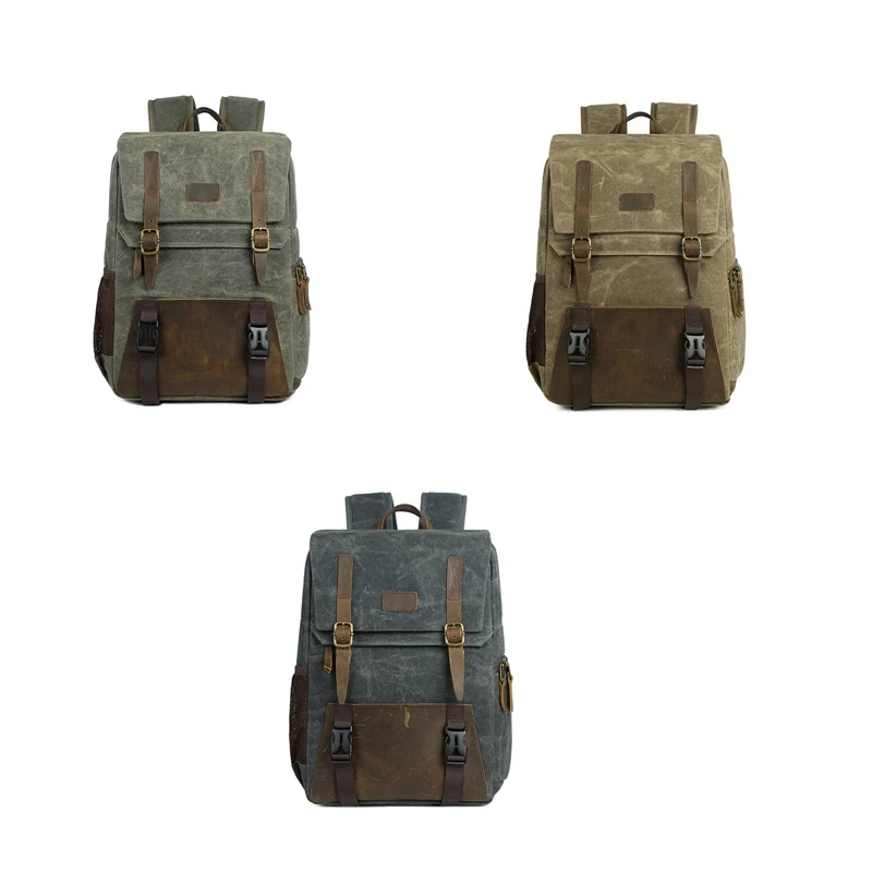 Водонепроницаемый холщовый рюкзак для цифровой Slr камеры 15 6 дюймовый Usb зарядка