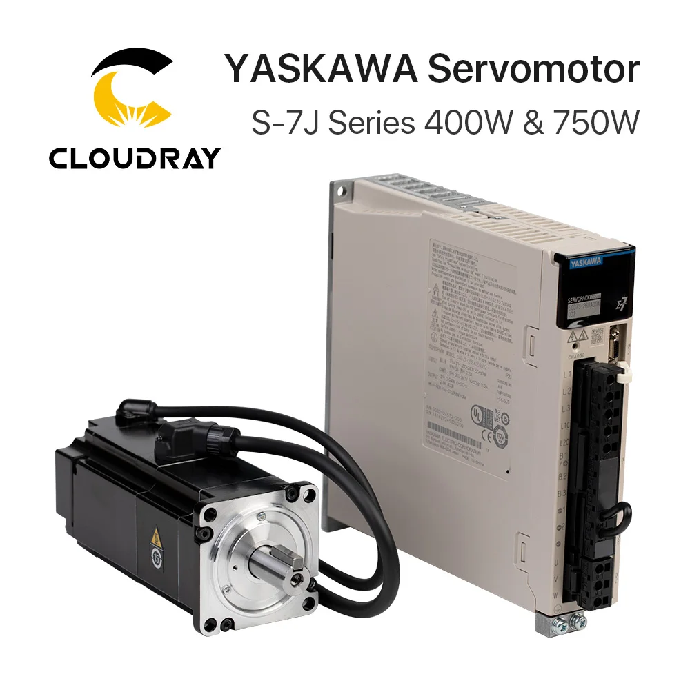 Серводвигатель Cloudray YASKAWA, модель модели двигателя SGM7J + SGD7S 400 Вт и 750 Вт