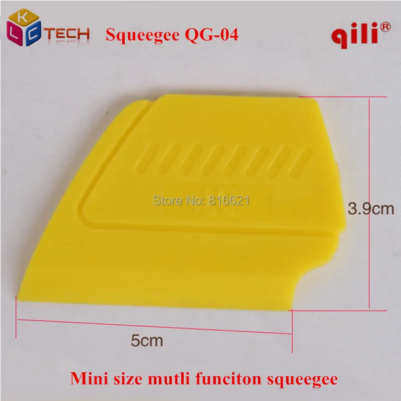 Qili qg-04 мини Размеры разных funciton Ракель 5x4 см Малый Скребки нож мобильный Экран протектор упаковка install Tool