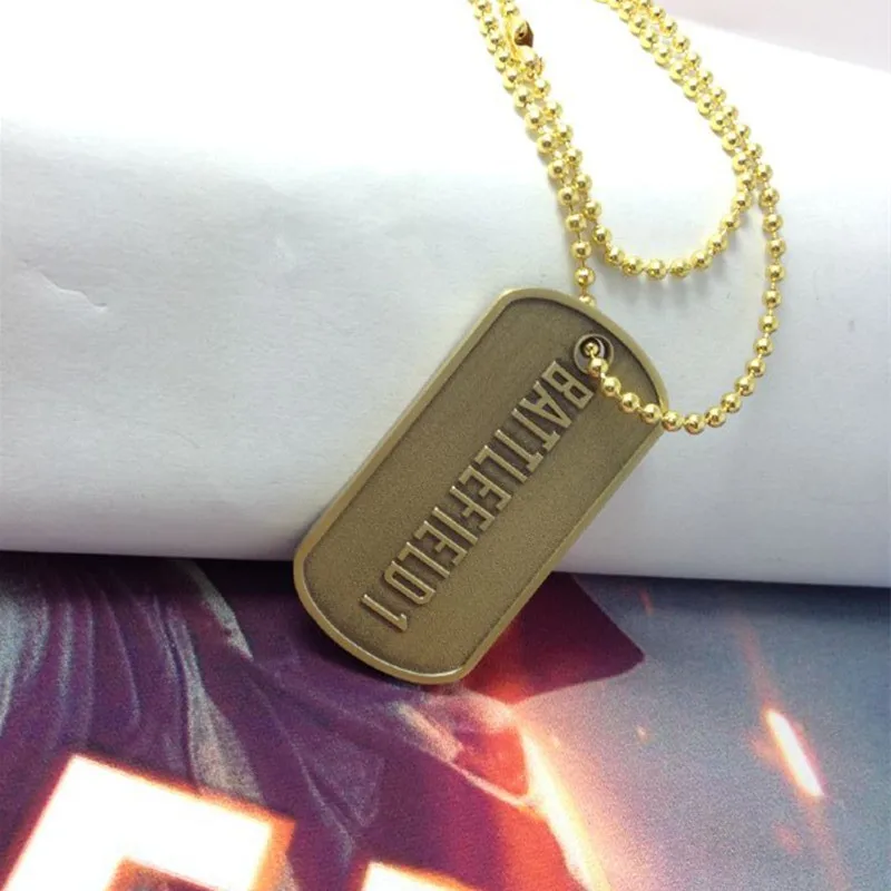 Первая мировая война Battlefield 1 игры Ограниченная серия металла dog tag COS Цепочки и