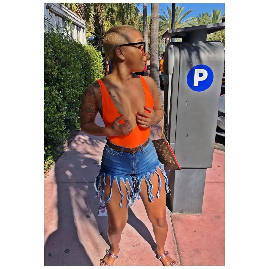 Женские джинсовые брюки с бахромой винтажные короткие пляжные джинсы для