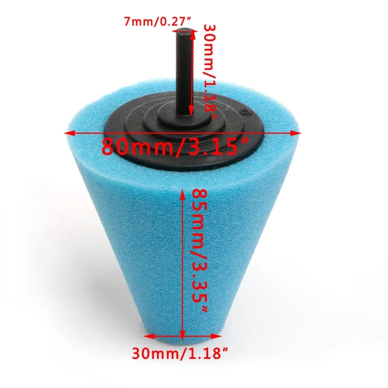 Полировочный Поролоновый спонж конус в форме полировочных подушек для