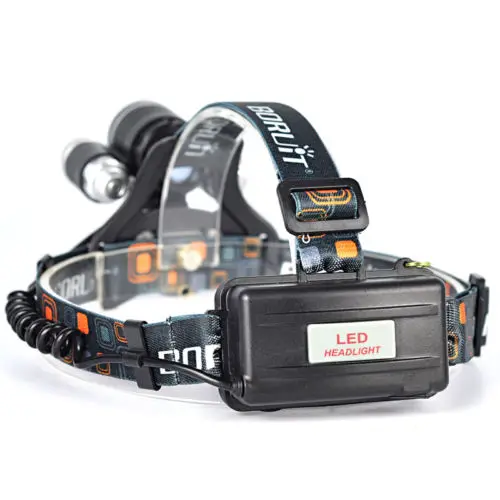 

Details about BORUIT 3x XM-L T6 White+2R5 Red LED 6000LM Bicycle Head Light Headlamp Torch+CH