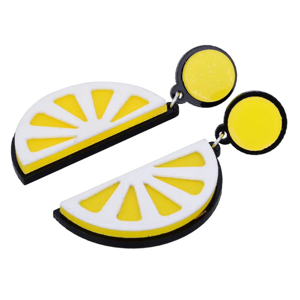 Женские серьги-подвески в стиле хип-хоп Модные Акриловые серьги панк с фруктами и