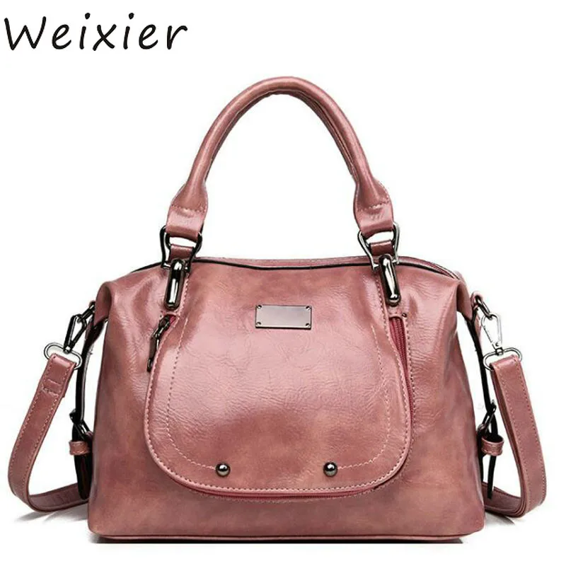 WEIXIER модные кожаные сумки большой емкости для женщин высокое качество сумка