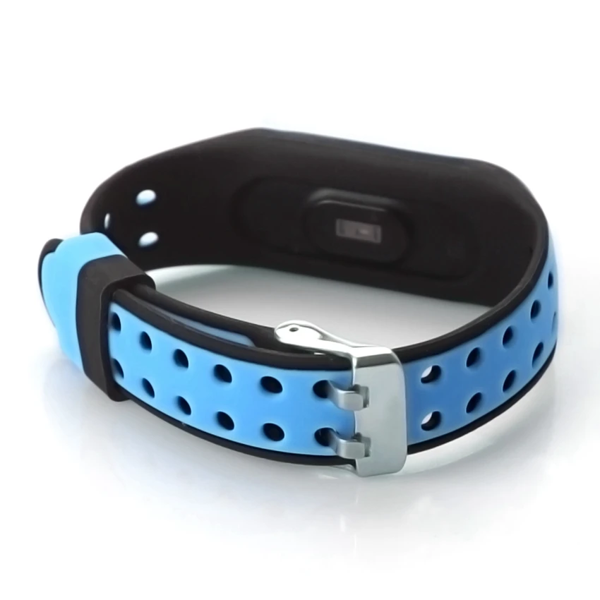 Ремешок силиконовый для Mi Band 4 сменный Браслет с металлической пряжкой наручных