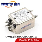 CANNY Power EMI Filter CW4EL2-10A20A30A-S, двухполюсный соединитель фильтра, однофазный 220 В переменного тока