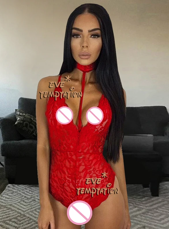 Женское сексуальное женское кружевное бельё, боди Babydoll, соблазнительное нижнее белье с длинным рукавом и открытой промежностью, нижнее белье W002