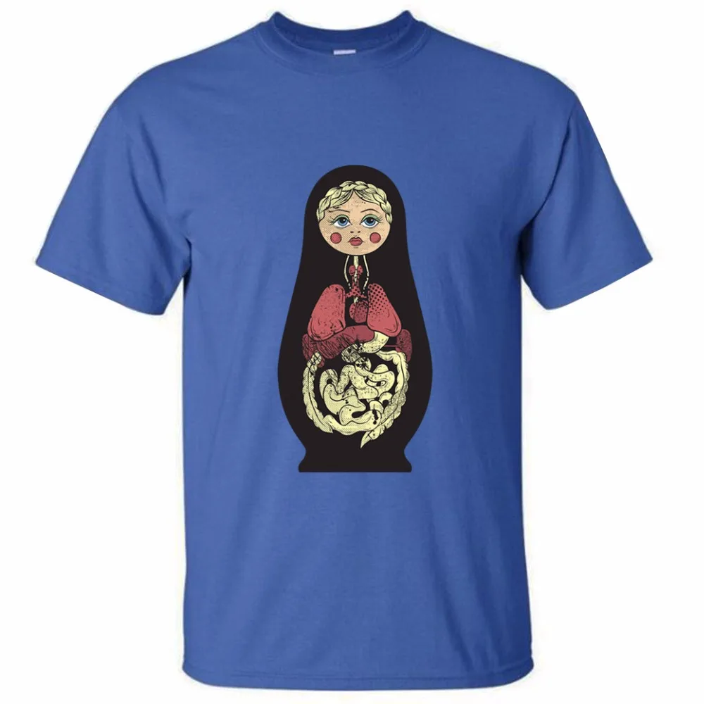 Free Shipping 2017 New Style Russian doll cotton O-neck T shirts Fashion Summer Fitness Brand | Мужская одежда