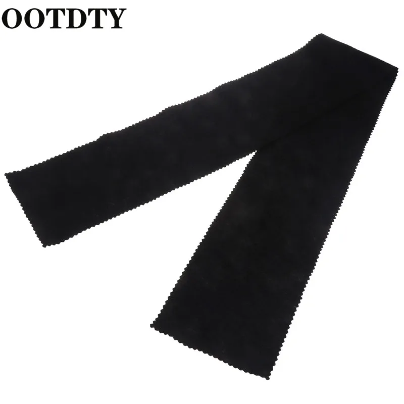 

OOTDTY 88 Keys Black Soft Piano Key Cover Keyboard Dust Proof Moisture Flannel Cloth Piano Accessories