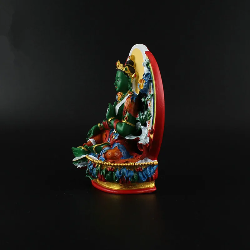 11 5 см изящная Смола ручное покрытие буддистские поставщики Avalokitesvara Bodhisattva