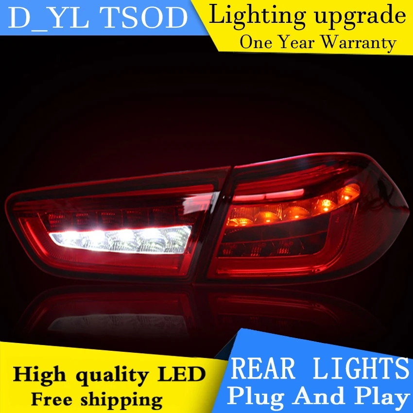 D_YL стайлинга автомобилей задний фонарь для Lancer EX хвост светильник s светодиодный