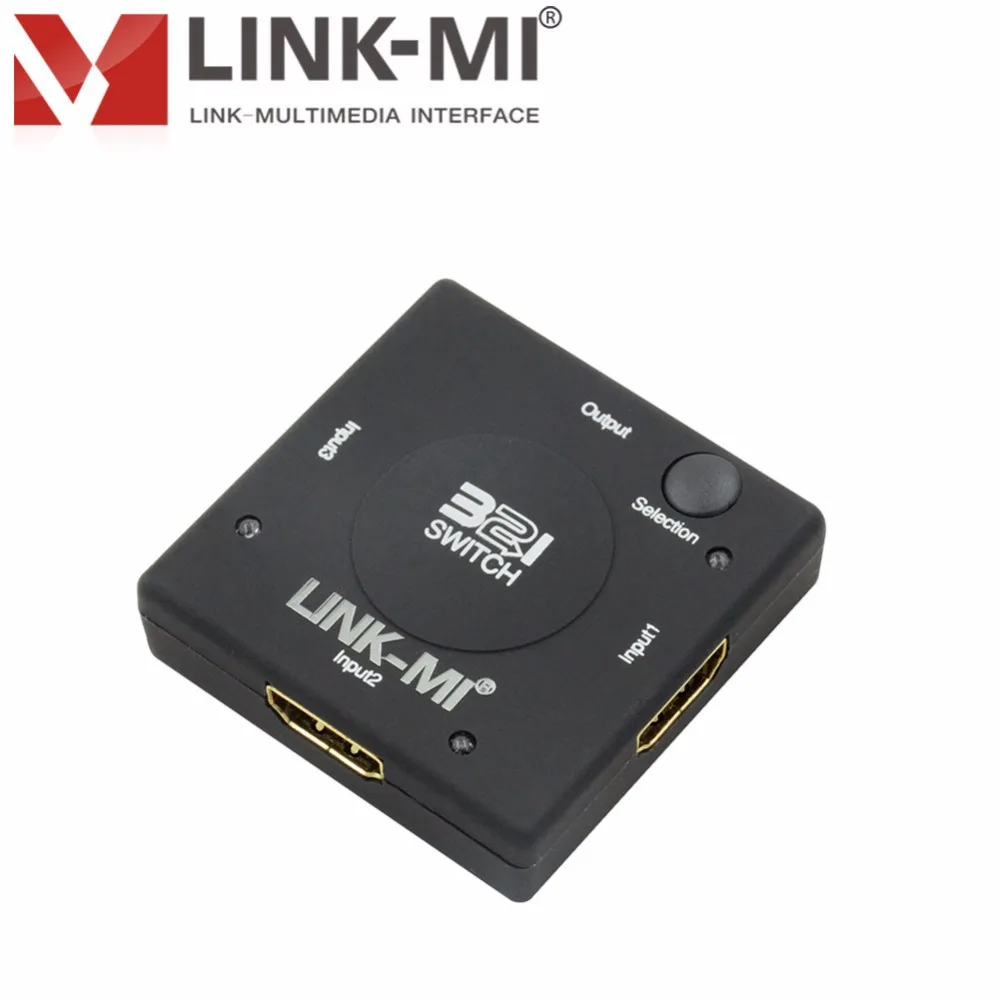 LINK MI LM SW09 Mini 3 HDMI вход 1 выход портовый переключатель 1080p преобразователь сигнала