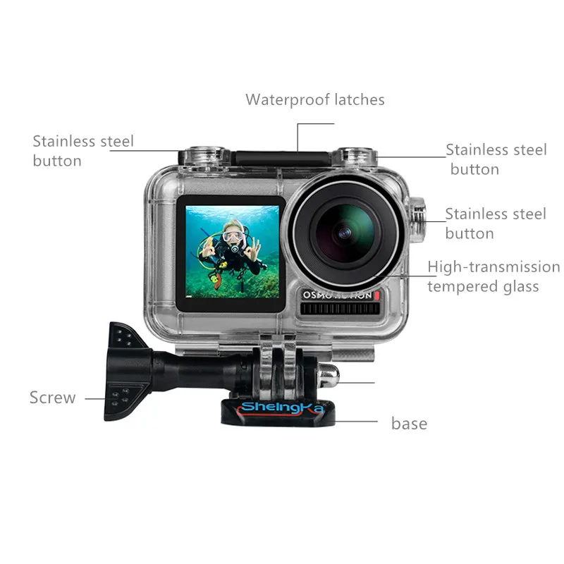 Для спортивной экшн-камеры dji osmo 40 м водонепроницаемый корпус для дайвинга рамка