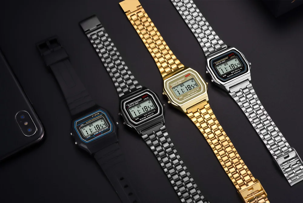 SYNOKE для женщин мужчин квадратные часы золото Дамы Ретро светодиодный G цифровые спортивные наручные часы электронные шок девушка часы Relogio Feminino