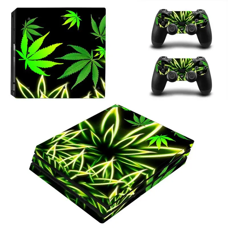 Виниловая наклейка Green Leaf для консоли PS4 Pro 2 шт. аксессуары игр Sony Playstation 4 |