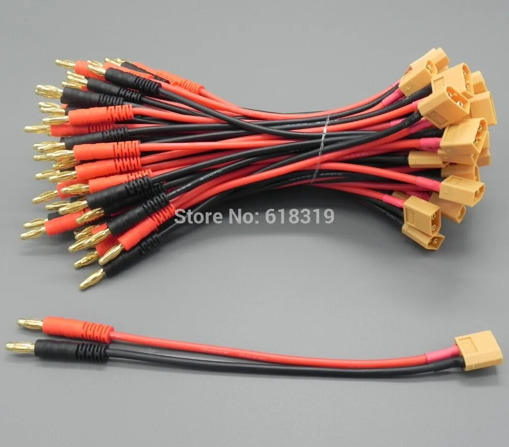 10 комплектов XT90 до 4 0 мм разъем типа &quotбанан&quot с 14 AWG силиконовым кабелем