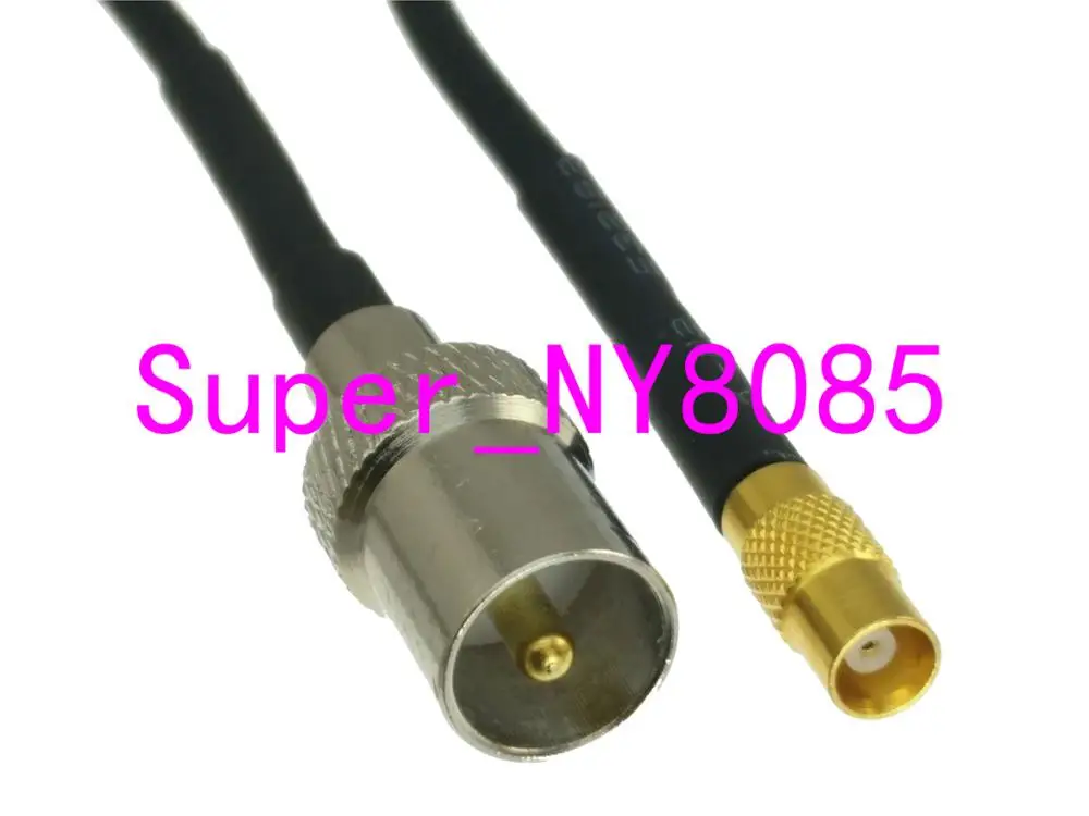 

Кабель RG174, штекер IEC PAL DVB-T к разъему MCX, прямой, 6-10 футов