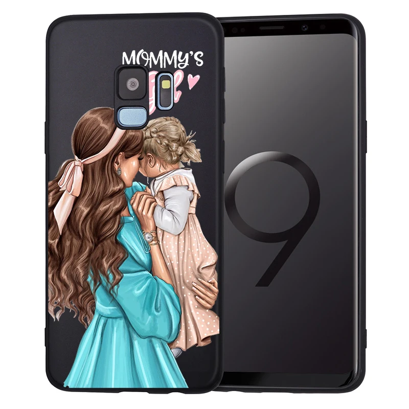 Чехол для Samsung Galaxy s8 S6 S7 S9 S10Lite J3 J5 J7 2017 J4 J6 J8 Plus Coque черный коричневый волос