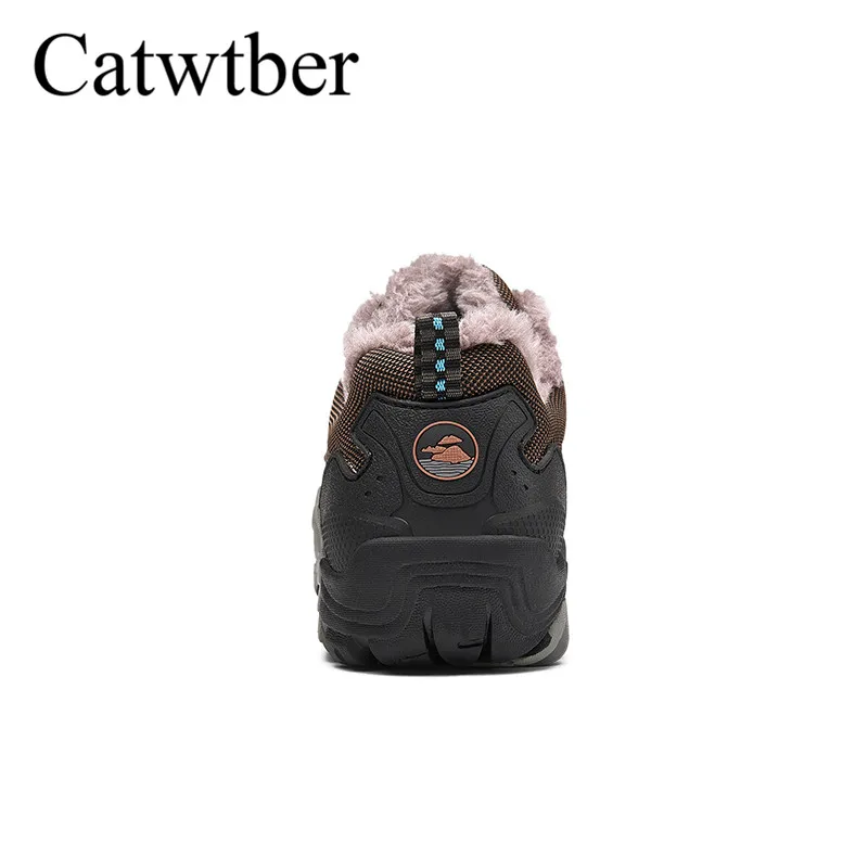 Catwtber зима теплая бренд Для мужчин Нескользящие удобные Мужские ботинки пот Bottes