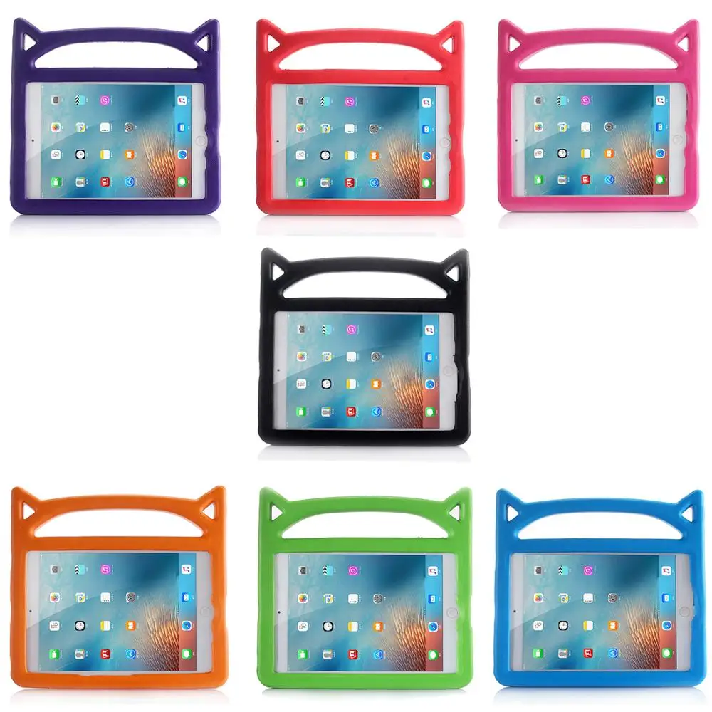 Противоударный защитный чехол с кошачьими ушками для iPad Mini 1/2/3/4/5 нетоксичный из