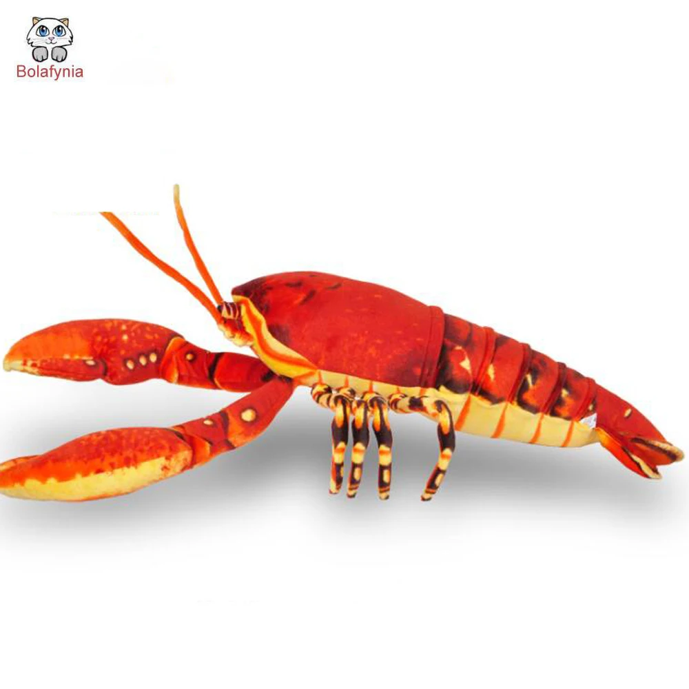 Детская плюшевая игрушка красные большие лобстеры Детские набивные