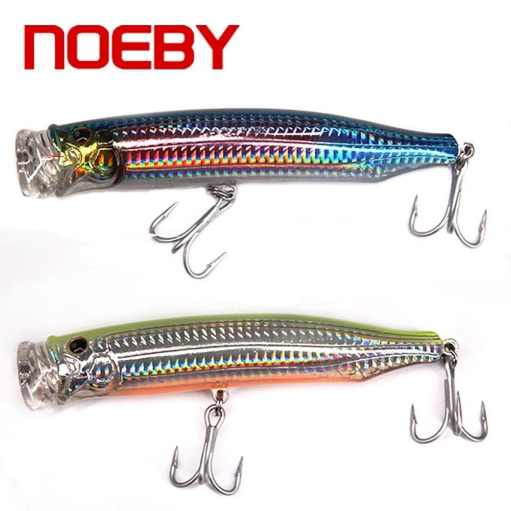 2 шт. NOEBY Topwater Popper приманка 120 мм/29 г искусственная рыболовная 3D глаза тройные