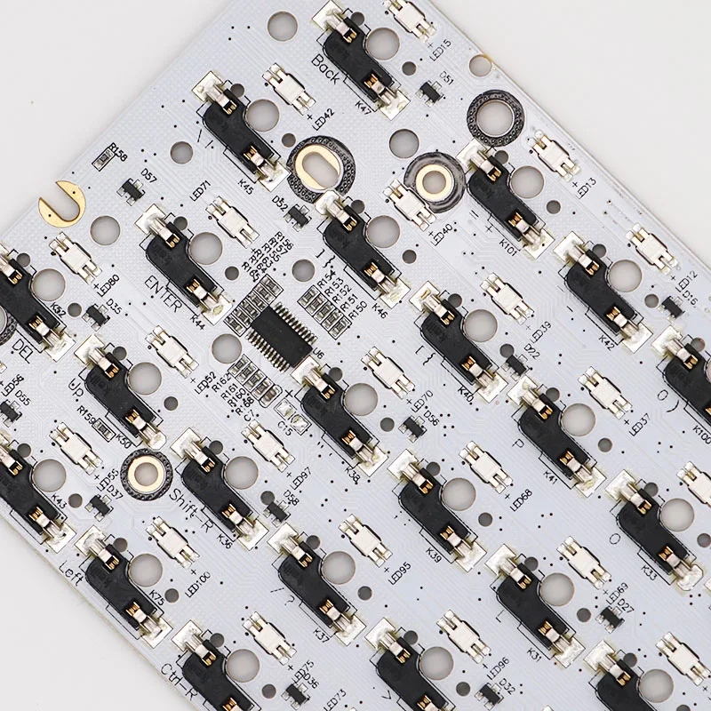 GK64 pcb RGB 60% 64 клавиши Горячая замена PCB diy механическая клавиатура hotswap розетка