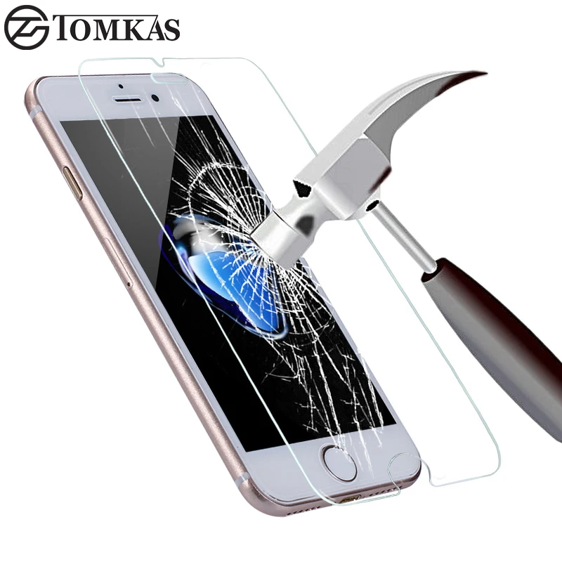 Закаленное стекло для iPhone 7 6 6S Plus 8 X Взрывозащищенная защитная пленка экрана XS Max