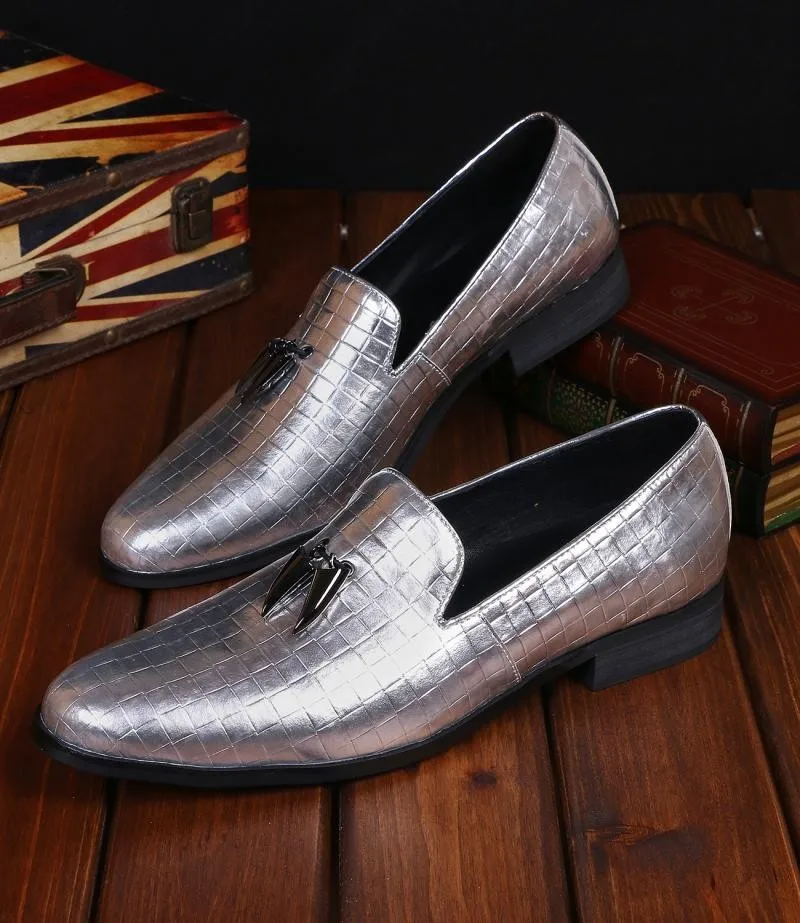 Мужские мокасины из натуральной кожи с кисточками | Обувь