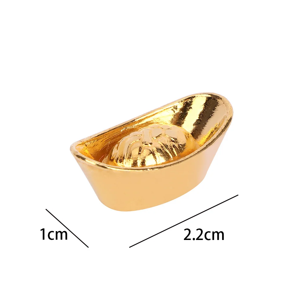 10 шт./компл. украшение из китайского золота в виде листка на удачу Yuanbao Fengshui