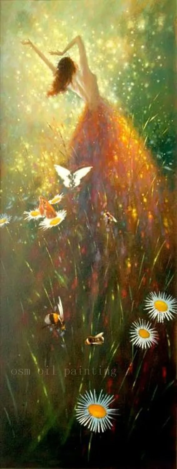 Абстрактный портрет ручной работы Настенная картина ручная роспись Сексуальный