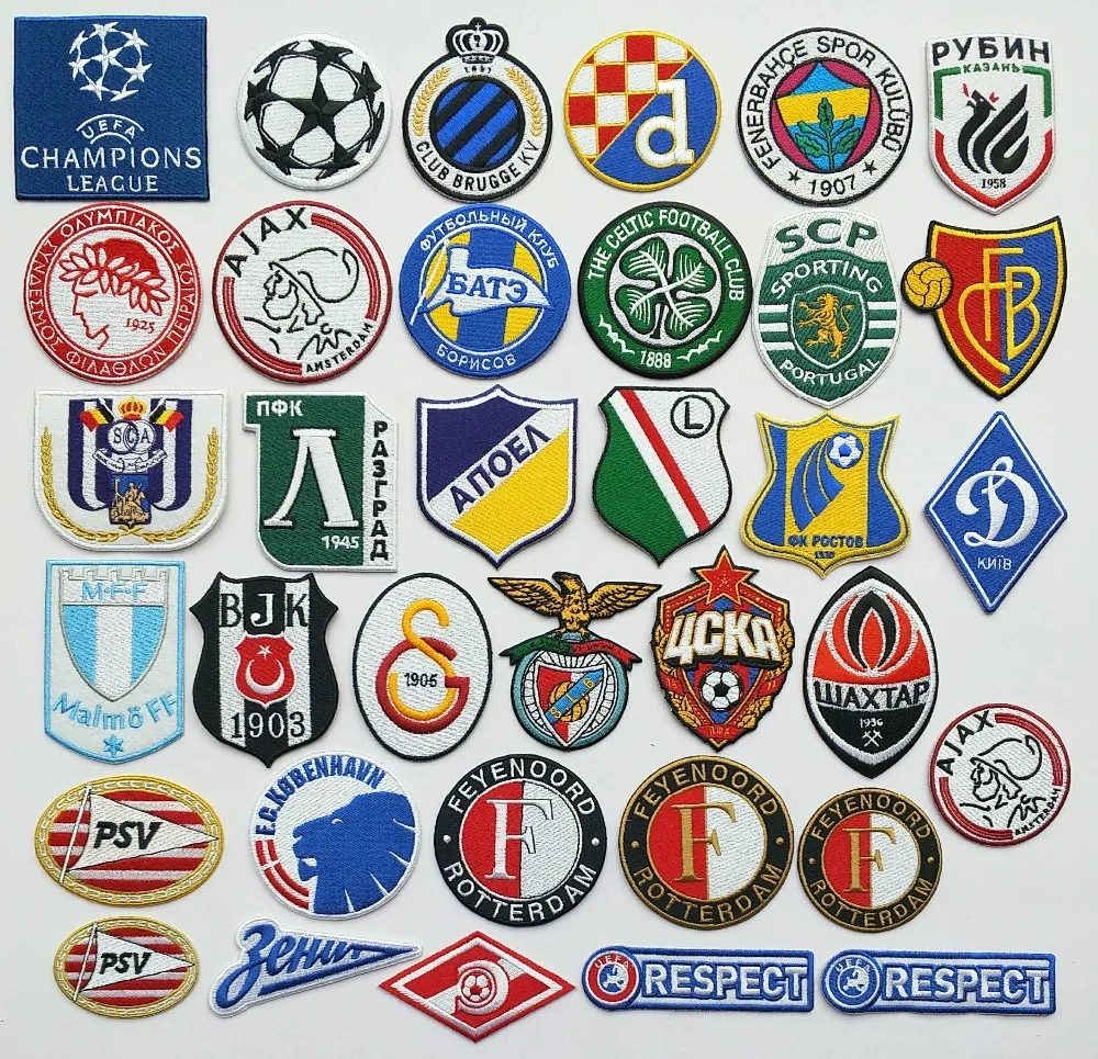 2 шт./лот Футбол fussball клубная команда Spa-rtak логотип утюг на патч Aufnaeher аппликация Buegelbild вышитые