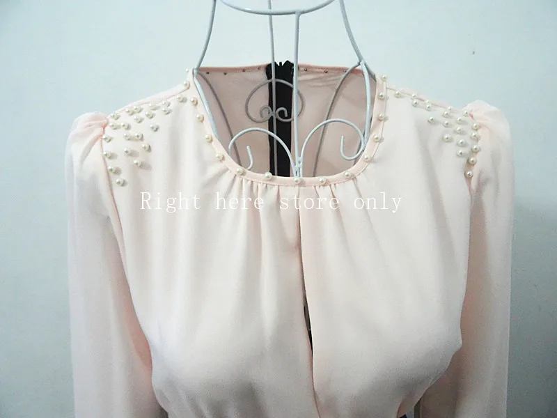Новые весенние женские элегантные шифоновые лоскутные платья с бисером, с длинным рукавом, облегающие платья для вечеринки, официальных мероприятий, Осень-зима, vestidos