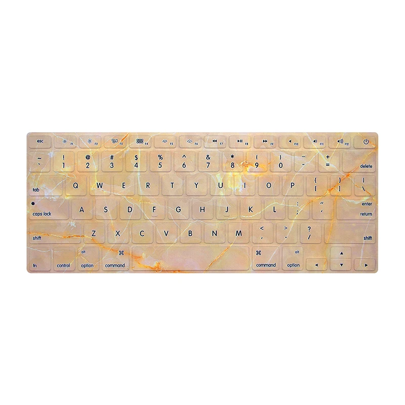For A1932 Ультратонкая мраморная Защита клавиатуры для Macbook Air 13, стикер испанской раскладки клавиатуры ноутбука с A1932 13,3 ''защитой - Цвет: For A1932