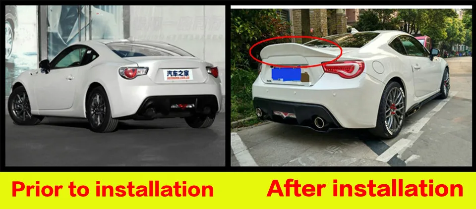 Спойлер для Toyota 86 GT86 высокое качество заднее крыло Материал FRP задний спойлер задняя губа 2012- GT86 багажник хвост автозапчасти