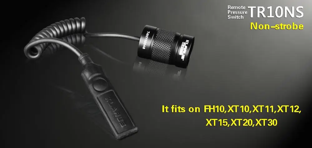 Нестробоскопический дистанционный выключатель давления Klarus TR10NS для FH10 XT10 XT11 XT12