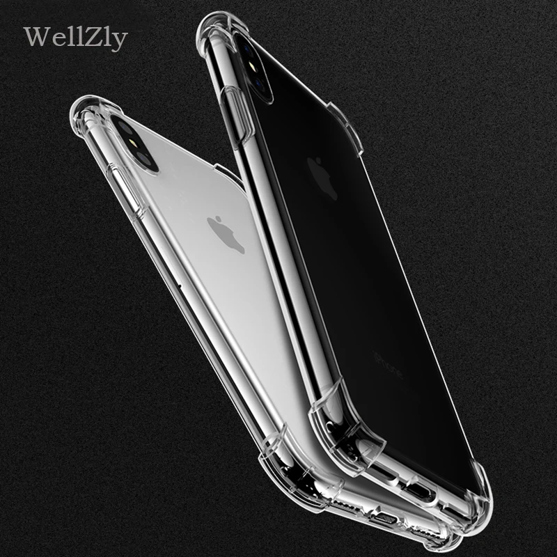 WellZly for iphone 7 plus transparent case silicone 5 x 8 6s 6 5s se | Мобильные телефоны и аксессуары