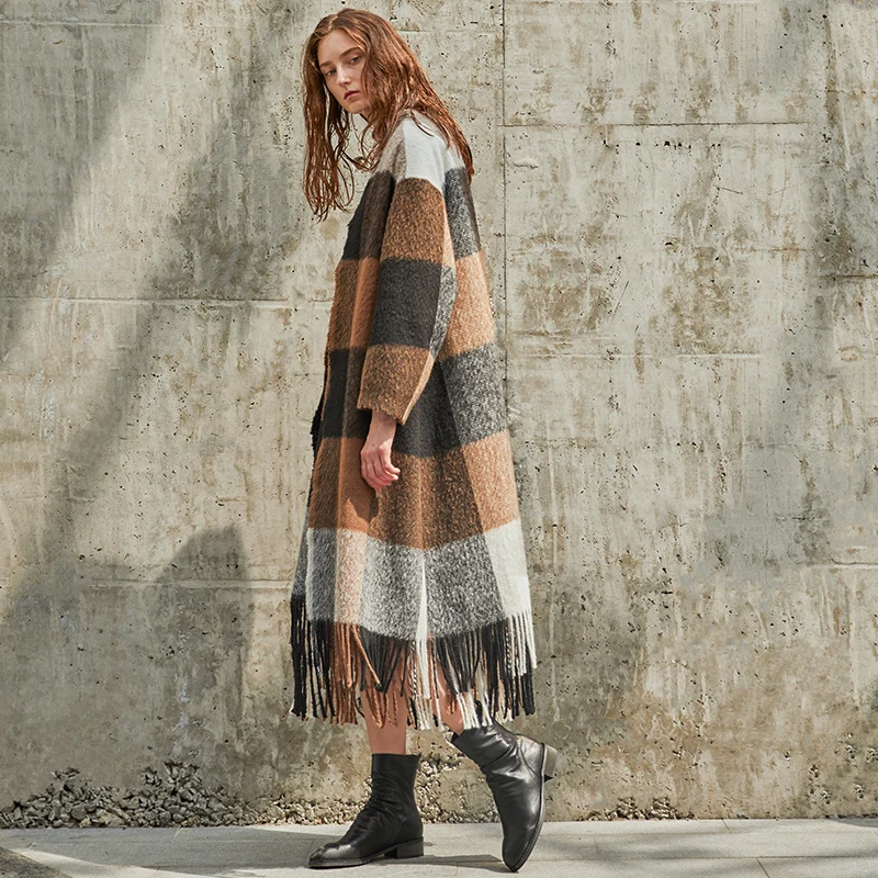 IRINAW168 2018 AW Новая коллекция оригинальный дизайн Длинные повседневные кисточкой