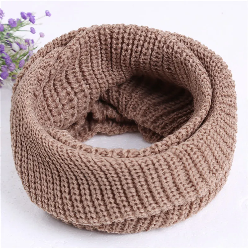 Зимний вязаный шарф-снуд унисекс шаль снуд шарфы бесконечности для женщин и