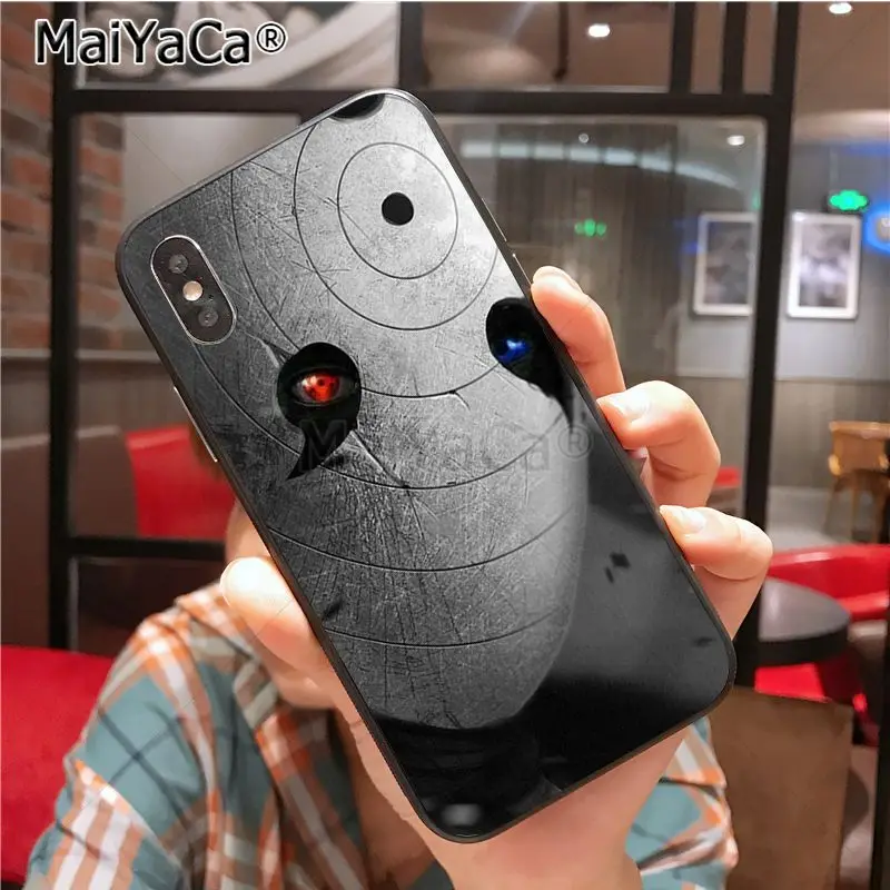 MaiYaCa Наруто Uchiha Obito чехол для телефона для iphone 11 Pro11 Pro Max X XS XR XS MAX 8 7 6 6S Plus 5 5S SE cass - Цвет: 1